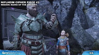 God of War  All Niflheim Cipher Piece Locations Guide Unlocks Bonus Niflheim Realm [upl. by Zetra674]