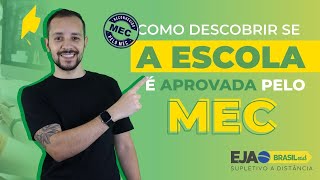 Como saber se uma escola possui APROVAÇÃO no MEC [upl. by Finny]