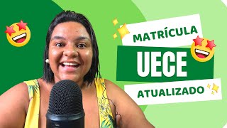 COMO É A MATRÍCULA NA UECE 😥 [upl. by Dirgni]