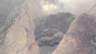 Detailed view of Extrusion Lobe collapse Sinabung Volcano [upl. by Okomot]