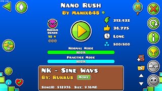 Nano Rush by Manix648 completion Medium Demon [upl. by Nivlek]