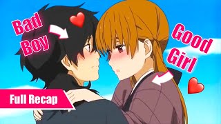 Delinquent Makes Star Student Fall In Love With Him  Anime Recap [upl. by Irrabaj27]