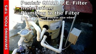 How to Install a Pentair QUAD DE Filter also same process for a Clean amp Clear Plus Filter [upl. by Ennovehc]