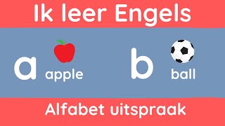 Leer het alfabet in het Engels Het Engelse ABC met woorden [upl. by Vivica]