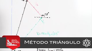 Vectores  Método Triángulo  ej 2 │ física [upl. by Namyh]