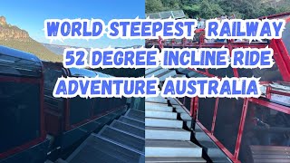 World steepest Railway  The scenic railway katoomba blue mountains NSW Australia 🇦🇺  part 1 [upl. by Eekaz]