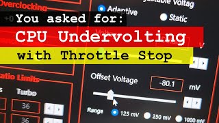 ThrottleStop on my Thinkpads  CPU undervolting and Speed Shift for T480 T580P52s W550s and T15g [upl. by Flemings826]