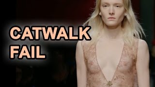 Funniest Catwalk Fail  Fashion Models Falling Down [upl. by Tella]