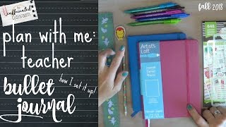 Teacher Lesson Plan Bullet Journal Setup  Plan with Me 201819  Cheap amp Easy [upl. by Negroj]