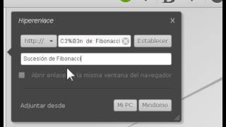 MINDOMO  Cómo insertar un enlace [upl. by Jahdal61]