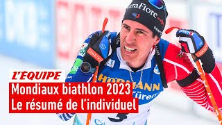 Mondiaux biathlon 2023  Désillusion pour Fillon Maillet Boe seul au monde sur lindividuel [upl. by Nimrak920]