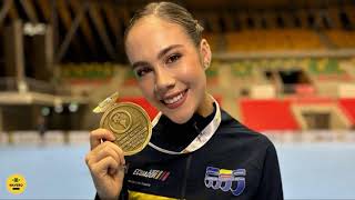 Ecuatoriana Samia Álava es la 1 del mundo en patinaje artístico [upl. by Jeff]