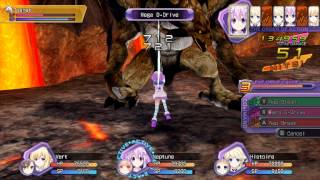 Hyperdimension Neptunia Rebirth 1  Dangerous Foe Tiamat [upl. by Lorrie968]