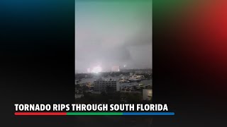 Tornado rips through south Florida sends sparks flying  ABSCBN News [upl. by Pape]