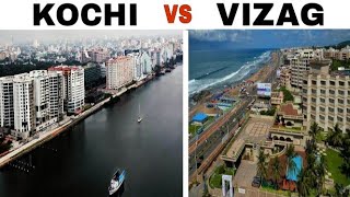 KOCHI vs VISAKHAPATNAM Vizag Full Comparison2018 Population Plenty factsKochi CityVizag City [upl. by Dash]