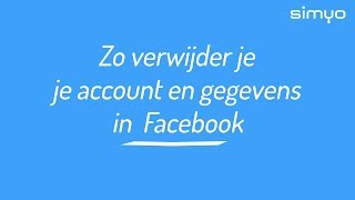 Facebook profiel verwijderen [upl. by Lekym]