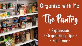 ORGANIZE WITH ME  PANTRY ORGANIZATION  TIPS  TOUR [upl. by Frankel]