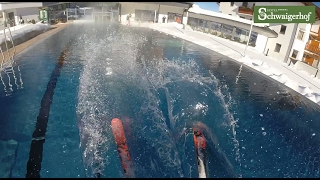 Pooljump wait for it  Hotel Schwaigerhof Schladming [upl. by Cohl]