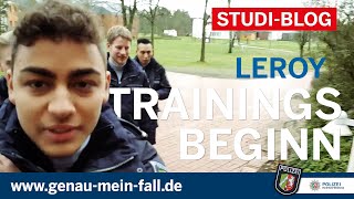 Studierendenblog Polizei NRW EJ 2017 Leroys 1 Tag im Training [upl. by Cormac]