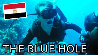 Diving the Worlds Deadliest Dive Site THE BLUE HOLE Dahab Egypt Travel Vlog [upl. by Soisatsana]