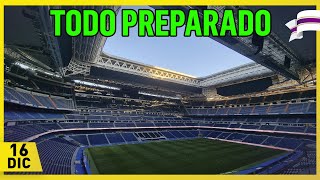 CÉSPED PERFECTO⚠️OBRAS del SANTIAGO BERNABÉU 16 Diciembre 2023 [upl. by Ardnic435]