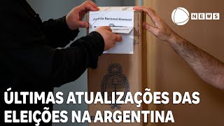 Votação é encerrada oficialmente na Argentina [upl. by Aerdnek439]