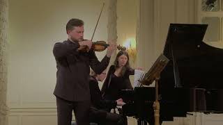 Pavel Milyukov violin English Hall of St Petersburg Music House 20180117 Part 2 [upl. by Auqenehs]