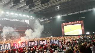 Denmark goal celebrations against Peru in Parken [upl. by Hirasuna]