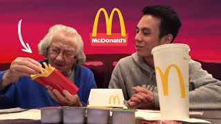 MA GRANDMÈRE TESTE MCDO 93 ans  🍟🍔 [upl. by Gracia]