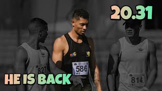 Wayde Van Niekerk is back  203108 in the South African Championships [upl. by Elsinore]