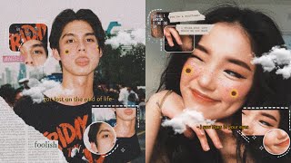 how to edit aesthetic pictures ☾ aesthetic edits  Picsart Tutorial [upl. by Beall]