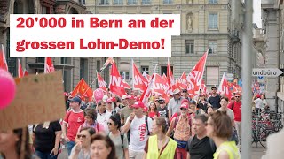 20000 in Bern sagen Die Löhne müssen rauf [upl. by Fanchette]