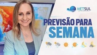 31122023  Previsão do tempo para a semana  METSUL [upl. by Seebeck]