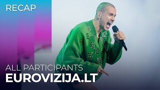 EurovizijaLT 2024 Lithuania  All Participants  RECAP [upl. by Farver]