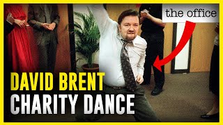 The Office UK Charity Dance David Brent [upl. by Llewkcor]