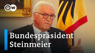 Steinmeier quotDas ist jetzt eine Bewährungsprobe für die Demokratiequot  DW Interview [upl. by Car]