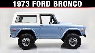 1973 Ford Bronco Custom SUV  BARRETTJACKSON LAS VEGAS [upl. by Nyleikcaj]