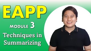 EAPP in TAGLISH Ep3  Techniques in Summarizing [upl. by Dennison764]