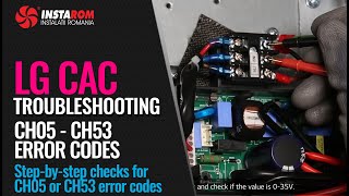 CH05 and CH53 error codes  Troubleshooting LG Comercial air conditioning [upl. by Colby]