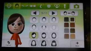 Nintendo WII U Gamepad  Mii Maker Tour  Demonstration [upl. by Laughry]