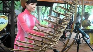 vietnamese music instrument Trunga bamboo Xylophone [upl. by Izogn]