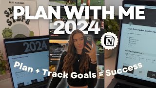 How To Plan Your Goals in 2024  ULTIMATE GOAL SETTING SYSTEM  Notion Template [upl. by Nylaehs]