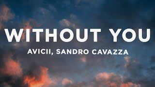 Avicii  Without You Lyrics ft Sandro Cavazza [upl. by Ahsirpac]