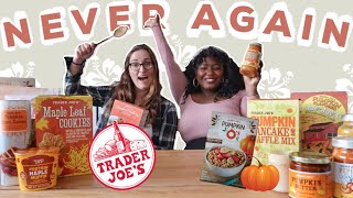 Trader Joes went too far brutally honest Fall haul  tasting [upl. by Naoj]