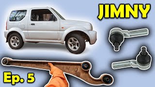 Suzuki Jimny Restoration Ep 5 – Tie Rod Ends amp Control Arm Bushings [upl. by Beekman326]