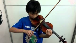 Sevcik op8 Violin Studies 4 Student Eric [upl. by Ahsiryt]