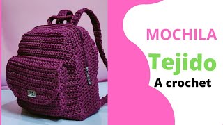 MOCHILA bolso tejido a crochet [upl. by Luhem]