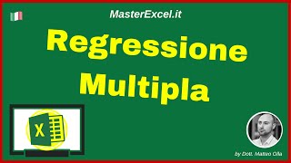 MasterExcelit  Analisi Dati Regressione Multipla su Excel [upl. by Stoeber]