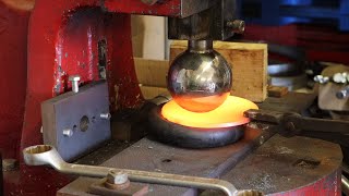 Blacksmithing  Forging a quick batch of Candle SconcesBowls [upl. by Ilka]