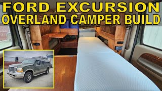 2001 Ford Excursion 4x4 V10 Overland Camper Build Build 35 [upl. by Acyssej62]